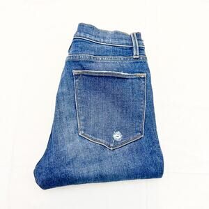 Frame Le High Skinny Clyde Zip Fly Ripped Denim Jeans SIze 27